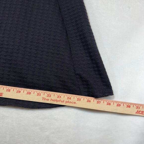 Maison Scotch S Black Purple Textured Skirt A-Line Minimal Houndstooth Y2K Retro - Picture 8 of 11